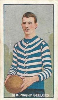 1906-07 Sniders & Abrahams Australian Footballers - Victorian League Players Series C #NNO Michael Donaghy Front